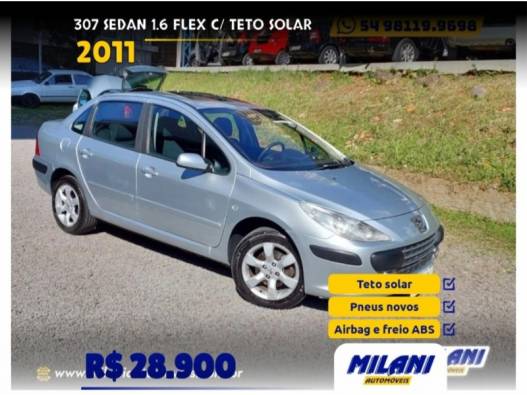 PEUGEOT - 307 - 2011/2011 - Prata - R$ 28.900,00