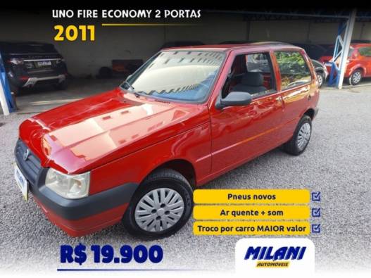 FIAT - UNO - 2010/2011 - Vermelha - R$ 19.900,00