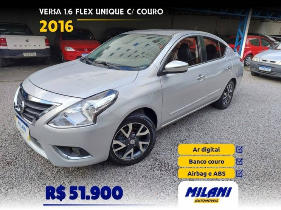 NISSAN - VERSA - 2016/2016 - Prata - R$ 51.900,00