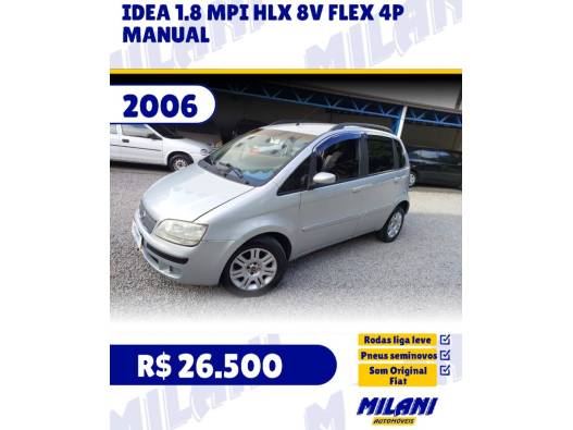 FIAT - IDEA - 2006/2006 - Prata - R$ 26.500,00