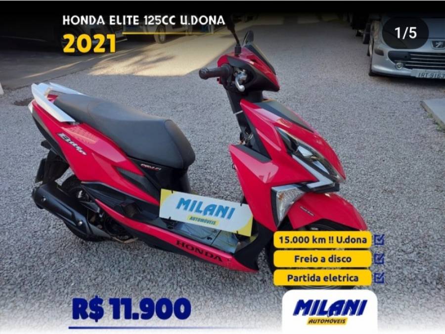 HONDA - ELITE - 2020/2021 - Vermelha - R$ 11.900,00