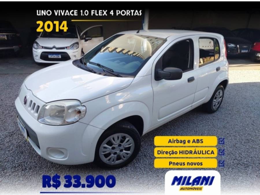 FIAT - UNO - 2013/2014 - Branca - R$ 33.900,00