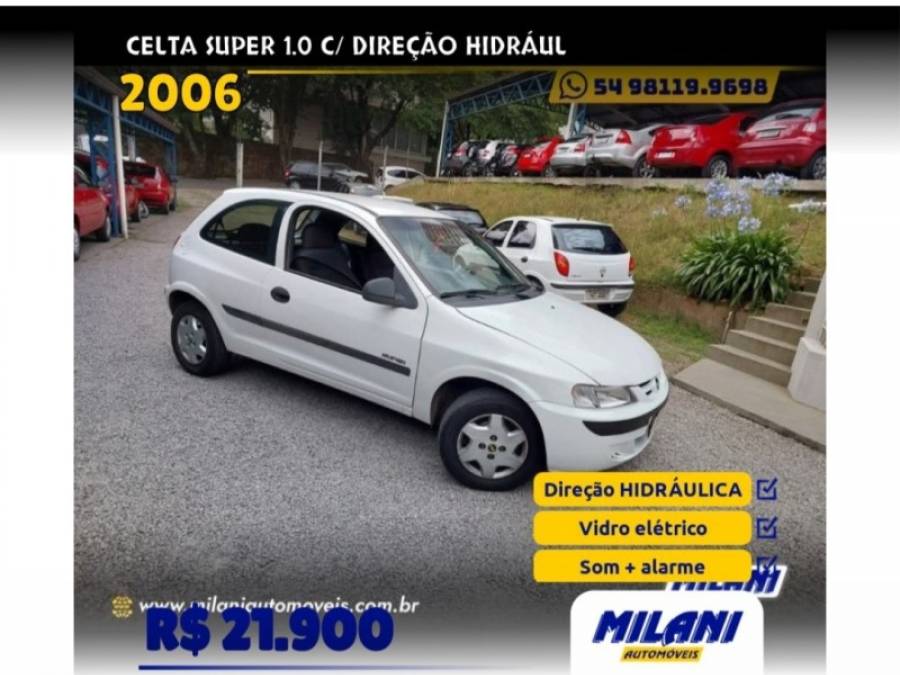 CHEVROLET - CELTA - 2005/2006 - Branca - R$ 21.900,00