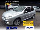 PEUGEOT - 206 - 2004/2004 - Prata - R$ 15.500,00