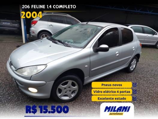 PEUGEOT - 206 - 2004/2004 - Prata - R$ 15.500,00