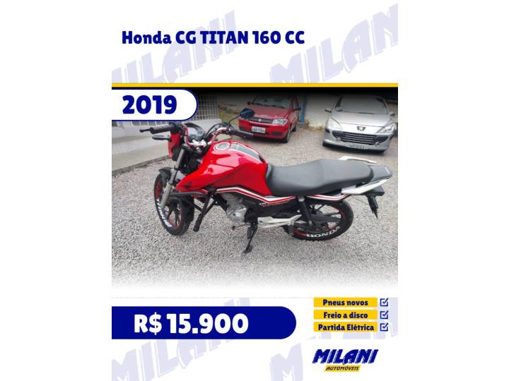 HONDA - CG 160 - 2019/2019 - Vermelha - R$ 15.900,00