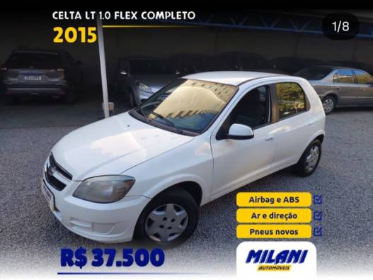 CHEVROLET - CELTA - 2014/2015 - Branca - R$ 37.500,00