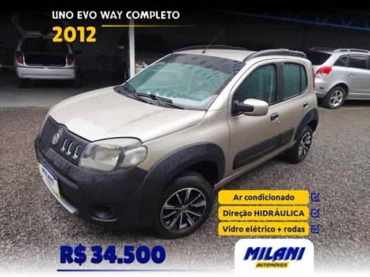 FIAT - UNO - 2012/2012 - Bege - R$ 34.500,00