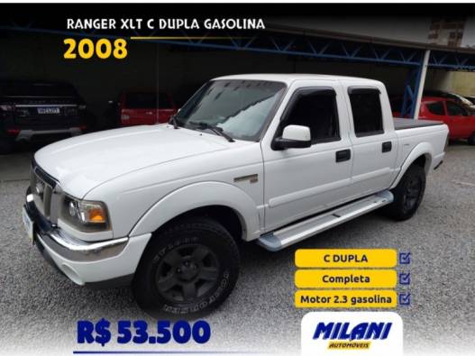 FORD - RANGER - 2007/2008 - Branca - R$ 53.500,00