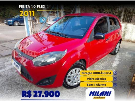 FORD - FIESTA - 2010/2011 - Vermelha - R$ 27.900,00