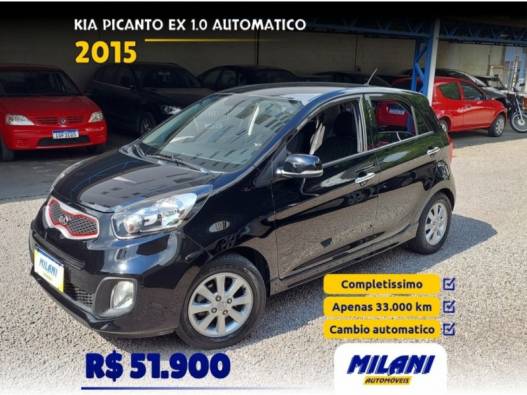 KIA MOTORS - PICANTO - 2014/2015 - Preta - R$ 51.900,00