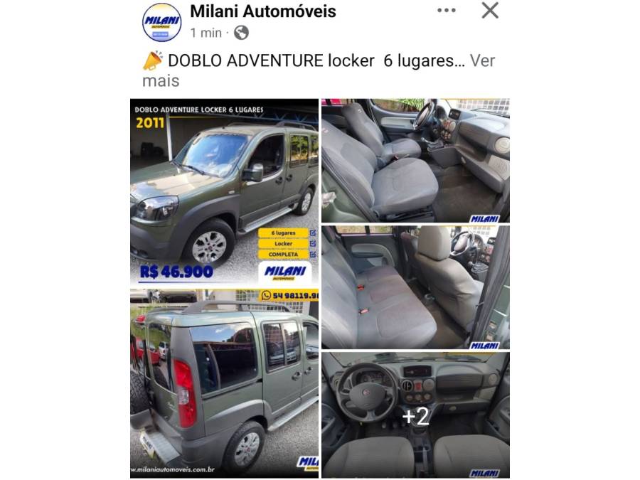 FIAT - DOBLÓ - 2010/2011 - Verde - R$ 46.900,00