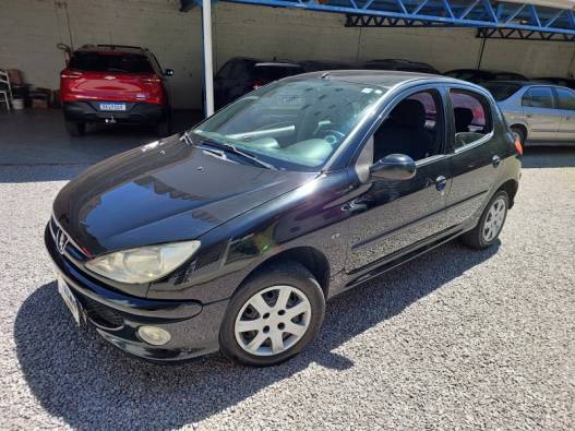 PEUGEOT - 206 - 2008/2008 - Preta - R$ 18.800,00