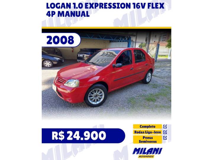 RENAULT - LOGAN - 2008/2008 - Vermelha - R$ 24.900,00