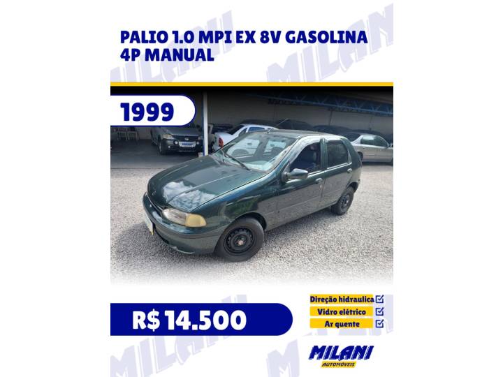 FIAT - PALIO - 1999/1999 - Verde - R$ 14.500,00