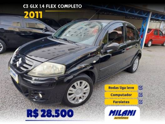 CITROËN - C3 - 2010/2011 - Preta - R$ 28.500,00