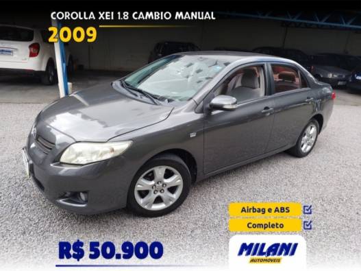 TOYOTA - COROLLA - 2008/2009 - Cinza - R$ 50.900,00