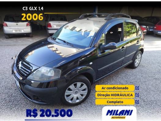 CITROËN - C3 - 2005/2006 - Preta - R$ 20.500,00