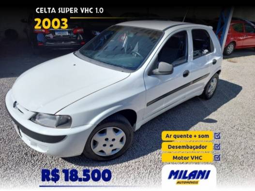 CHEVROLET - CELTA - 2002/2003 - Branca - R$ 18.500,00