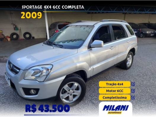 KIA MOTORS - SPORTAGE - 2008/2009 - Prata - R$ 43.500,00