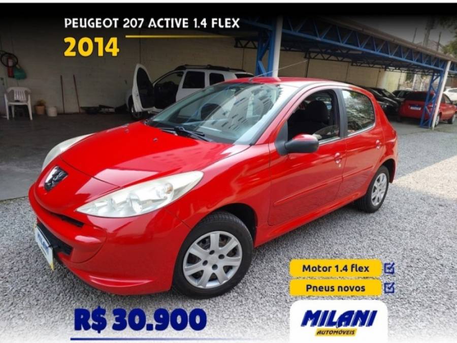 PEUGEOT - 207 - 2013/2014 - Vermelha - R$ 30.900,00