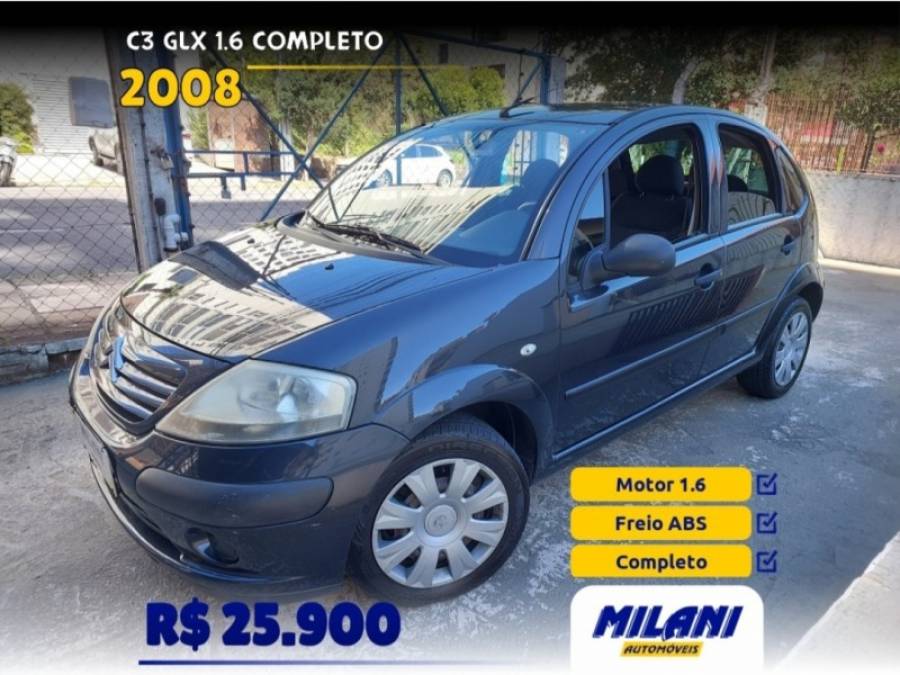 CITROËN - C3 - 2007/2008 - Cinza - R$ 25.900,00