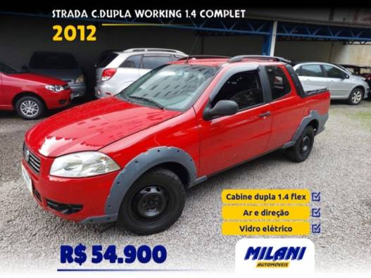 FIAT - STRADA - 2012/2012 - Vermelha - R$ 54.900,00
