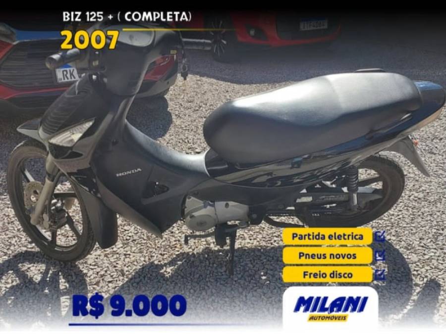 HONDA - BIZ 125 - 2006/2007 - Preta - R$ 9.000,00