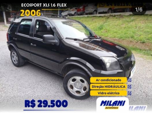 FORD - ECOSPORT - 2005/2006 - Preta - R$ 29.500,00