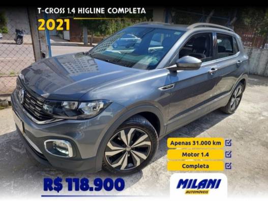 VOLKSWAGEN - T-CROSS - 2020/2021 - Cinza - R$ 118.900,00