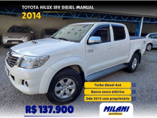 TOYOTA - HILUX - 2013/2014 - Branca - R$ 137.900,00