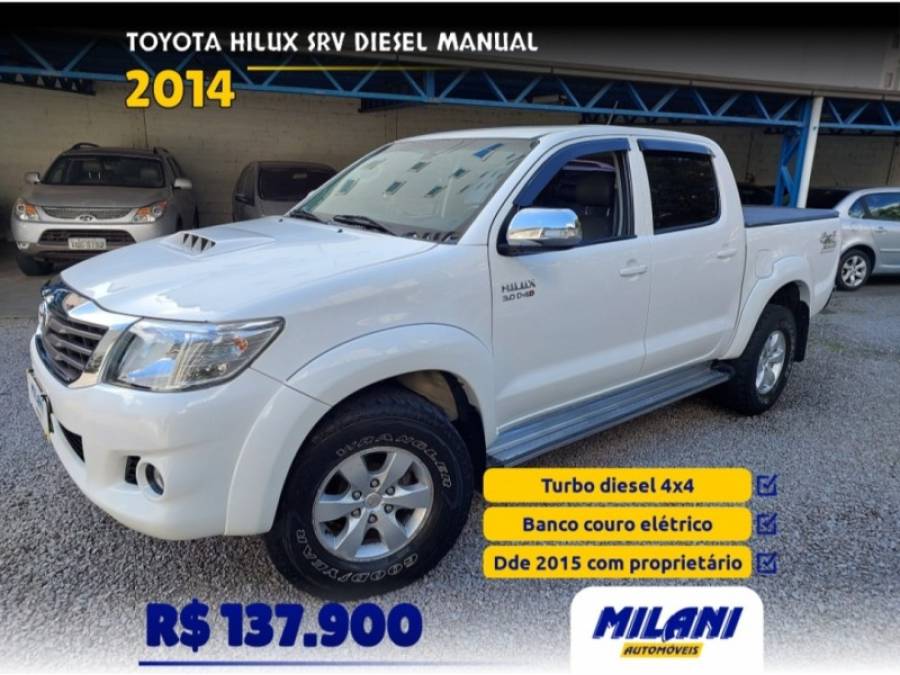 TOYOTA - HILUX - 2013/2014 - Branca - R$ 137.900,00