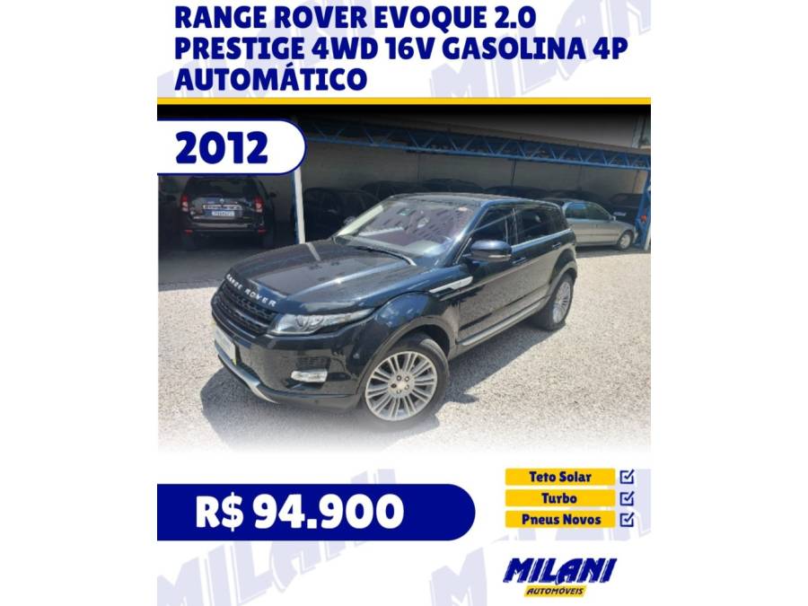 LAND ROVER - RANGE ROVER EVOQUE - 2012/2012 - Preta - R$ 94.900,00
