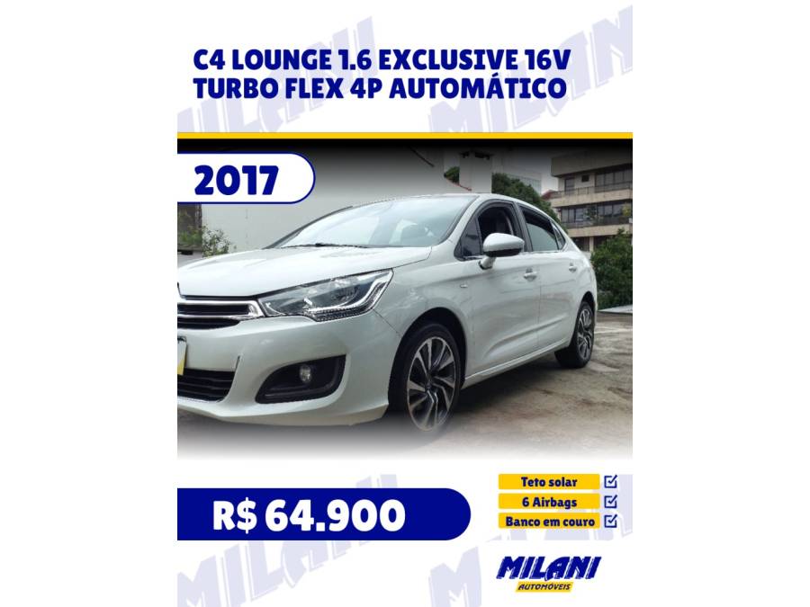 CITROËN - C4 LOUNGE - 2016/2017 - Branca - R$ 64.900,00