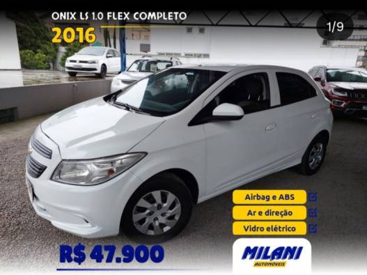 CHEVROLET - ONIX - 2015/2016 - Branca - R$ 47.900,00