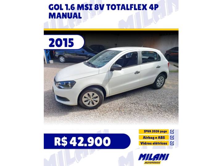 VOLKSWAGEN - GOL - 2014/2015 - Branca - R$ 42.900,00