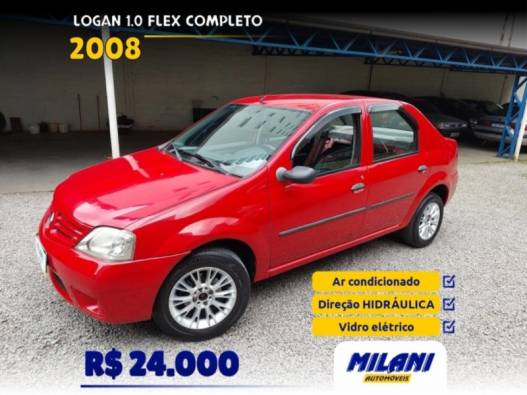 RENAULT - LOGAN - 2007/2008 - Vermelha - R$ 24.000,00