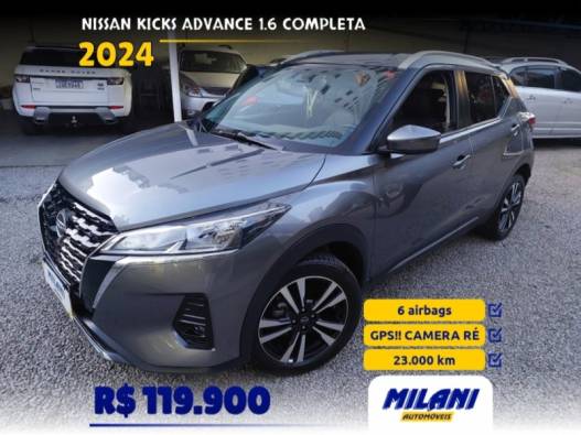 NISSAN - KICKS - 2023/2024 - Cinza - R$ 119.900,00